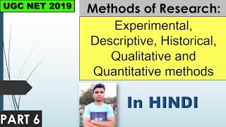 Methods of Research Experimental Descriptive Historical Qualitative and Quantitative methods [upl. by Sicard]