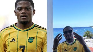 Reiss Nelsons Heartfelt Big up Leon Bailey In Jamaica Jersey [upl. by Cherin]