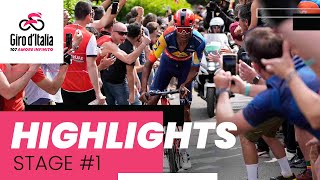 Giro dItalia 2024  Stage 1 Highlights [upl. by Ynos]