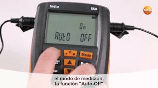 Analizadores de refrigeración testo 550557  Ajustes básicos  Be sure Testo [upl. by Ardiekal499]