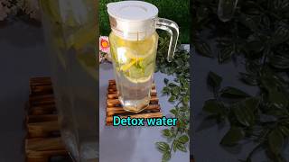 Detox water for weight loss and clear skinshortssubscribe [upl. by Xavler145]