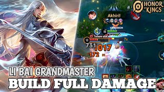 Li Bai Gameplay Pake Build Full Damage Makin Ngeri  Honor of Kings [upl. by Derrek]