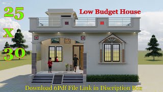 25x30 House Design II Low Budget House Design For Village And city II 2Bhk House Plan [upl. by Terryn]