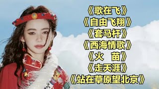 百听不厌草原歌曲《歌在飞》《自由飞翔》《套马杆》《西海情歌》 [upl. by Yllim549]