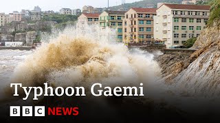 Typhoon Gaemi makes landfall in mainland China after deaths in Taiwan and the Philippines  BBC News [upl. by Christensen]