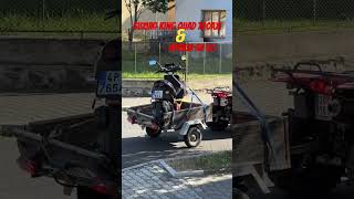 Suzuki King Quad 700aXi a Aprilia SR 50 czechrepublicatv suzuki funnyvideokingquadapriliasr50 [upl. by Mazman313]