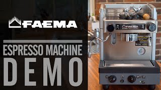 Espresso Resto Demo Faema E98 Compact S1 [upl. by Fox]