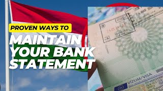 How To Maintain a Bank Statement For Hungary🇭🇺 Study Visa Information Bank Statement Information🇪🇺 [upl. by Tadio]