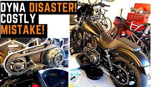 Harley Dyna Disaster Costly Mistake Barnett Clutch Install Wheelies Dyna MotoVlog Club Street Bob [upl. by Kelda]