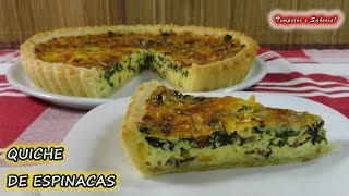 QUICHE DE ESPINACAS nutritivo delicioso y muy fácil [upl. by Caraviello]