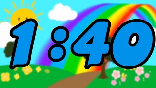 ⏰ Fun 1 Minute and 40 Second Countdown Timer for Kids – Learning amp Play Time 🎉🧸 [upl. by Allebasi]