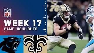 Panthers vs Saints Week 17 Highlights  NFL 2021 [upl. by Olzsal]