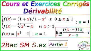 Dérivabilité  Cours et Exercices corrigés  2Bac  Partie1 [upl. by Naltiak375]