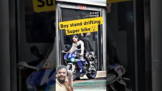 Unique style Bike driftinggreenscreen reaction shorts superbike drift unique [upl. by Yentruok454]