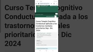 Curso Terapia Cognitivo Conductual aplicada a los trastornos mentales prioritarios EDUCADSMD2 1 [upl. by Silsbye]