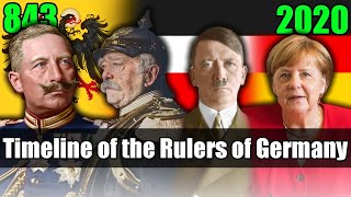 Timeline of the Rulers of Germany 843  2020 [upl. by Harriette]