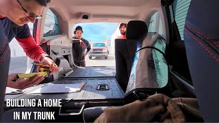 Living In A SubaruBuilding A Functional Cozy Home In My Subaru ForesterPart 1 [upl. by Alphonsine]