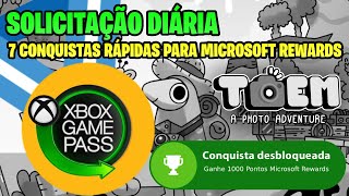 CONQUISTAS DA SEMANA PARA MICROSOFT REWARDS  7 CONQUISTAS FÃCEIS E RÃPIDAS NO JOGO TOEM [upl. by Navar]