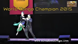 The dancing of Tango world Champion 2015 Ezequiel Jesus Lopez Camila Alegre [upl. by Ecam]