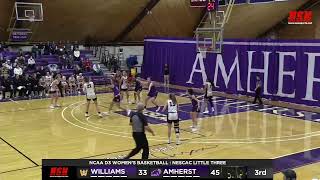 Womens Basketball Amherst vs Williams Highlights 1524 [upl. by Brandy]