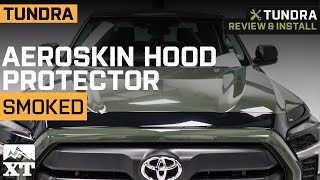 20222023 Tundra Aeroskin Hood Protector Dark Smoke Review amp Install [upl. by Datnow]