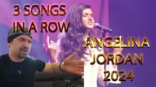 ANGELINA JORDAN 3 NEW SONGS 2024 IN A ROW  REACTION MAY BE ONE OF THE BEST SONGS AND PERFORMANCE [upl. by Nohj]