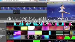 how to do overlayssparkles in imovie [upl. by Ketchum]