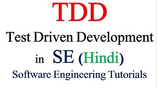 Test Driven Development in in Software Engineering  Software Engineering Tutorials [upl. by Groveman]