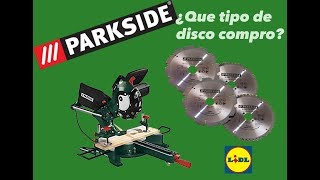 PARKSIDE  Disco de corte para Ingletadora parkside  Que tener en cuenta al comprarlo [upl. by Atnoed]