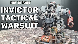 Warhammer 40000 Invictor Tactical Warsuit Build and Paint Tutorial [upl. by Lemahs851]