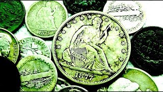 Actual American Treasure FOUND Metal Detecting an Old House Seated Silver Coins Galore Epic Hunt [upl. by Asilec]