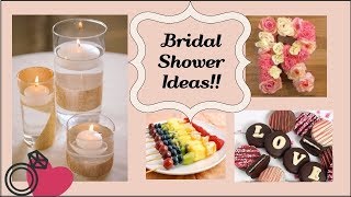 Bridal Shower Ideas  PART 3  Easy DIY Decor Dessert and more [upl. by Alyt]