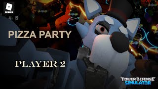 TDS  Pizza Party  TRIO  Player 2  Roblox [upl. by Lyall]