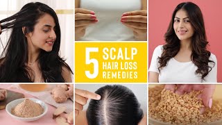 5 At Home Solutions For Scalp Hair Loss And Hair Thinning [upl. by Nara]