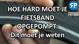 HOE HARD MOET JE FIETSBAND OPGEPOMPT Dit moet je weten [upl. by Nevsa694]