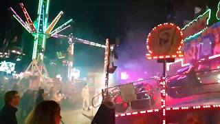 FAIRGROUND RIDES at StratforduponAvon Mop fair 2016 [upl. by Amikan268]