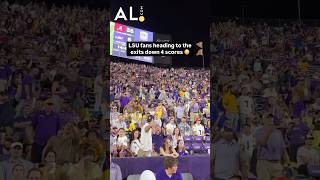 LSU fans heading for the exits down four scores to Bama Alabama LSU SEC Bama CollegeFootball [upl. by Misab]