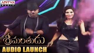 Devi Sri Prasad Charuseela Live Performance At Srimanthudu Audio Launch [upl. by Aimik583]