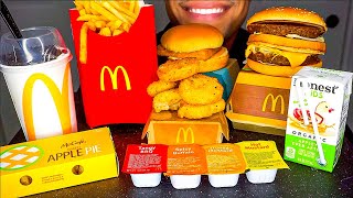 ASMR MCDONALDS MUKBANG BIG MAC OREO MCFLURRY FRIES CHICKEN NUGGETS EATING SHOW JERRY BIG BITES [upl. by Odrahcir]