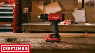 CRAFTSMAN V20 12in Cordless DrillDriver Kit  Tool Overview [upl. by Bibah984]