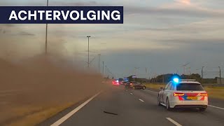 Politie  Verdachten op de vlucht  Dienst Infra amp TBV MiddenNederland  Achtervolging [upl. by Adniled]