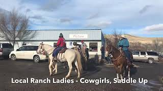 Ranch Ladies Sing Christmas Songs in Town of Hot Springs Montana 2019 [upl. by Nylrem]