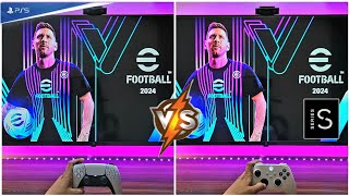 Efootball 2024 PS5 Vs Xbox Series S [upl. by Urbannai670]