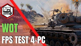 Otestoval som hru World of tanks  FPS výsledky vo videu [upl. by Vallie502]