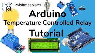 Controlling a Relay using Temperature Temperature Controlled Relay with Thermocouple Arduino LCD [upl. by Sherrod]