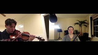 Violin Lesson JS BachWilhelmj Air on the G String C Major Mock Recital violin and piano [upl. by Pegeen]