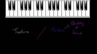 What is the difference between musical texture and timbre [upl. by Charyl]