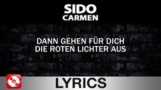 SIDO  CARMEN  AGGROTV LYRICS KARAOKE OFFICIAL VERSION [upl. by Woolcott632]