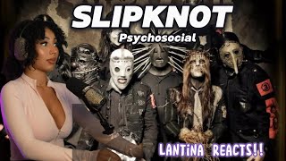 LATINA REACTS TO SLIPKNOT PSYCHOSOCIAL [upl. by Onitselec]