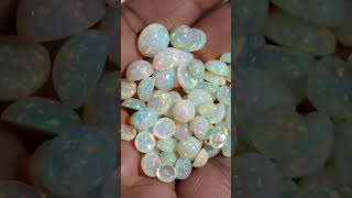 Pinfire Real Ethiopian Opal Cabs AAAA Grade with full of multi Flash Fire Play At Wholesale Price [upl. by Anileme669]